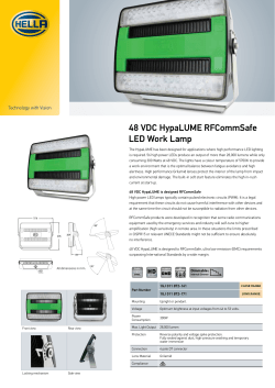 48 VDC HypaLUME RFCommSafe LED Work Lamp