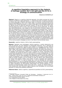 A cognitive linguistics approach to the rhetoric of damage control