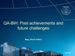 QA-BiH: Past achievements and future challenges