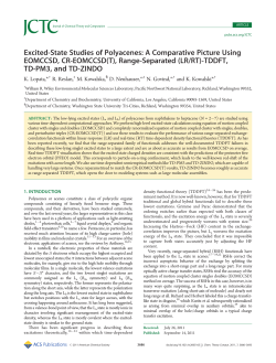 Excited-State Studies of Polyacenes