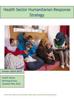 Health Sector Humanitarian Response Strategy