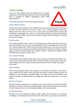 Other Flooding - South Gloucestershire Council