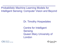 Probabilistic Machine Learning Models for Intelligent Sensing