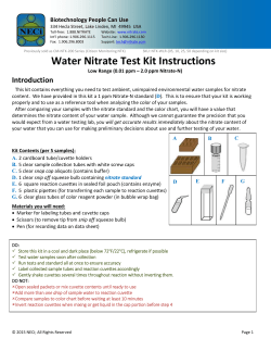Low Range Water Nitrate Test Kit