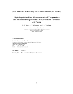 High-Repetition Rate Measurements of Temperature and Thermal