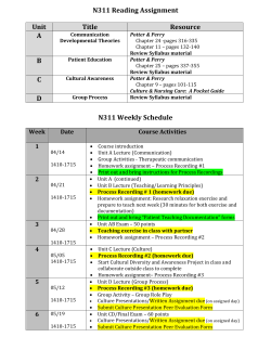 N311 Reading Assignment Unit Title Resource A