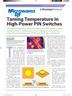Taming Temperature In High-Power PIN Switches