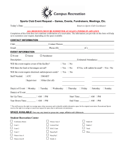 Texas Christian University Department of Campus Recreation