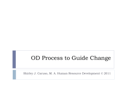 OD Process to Guide Change