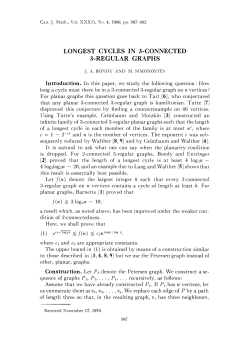 LONGEST CYCLES IN 3-CONNECTED 3