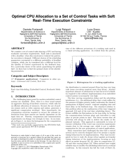 Optimal CPU allocation to a set of control tasks with soft real
