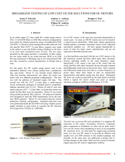 Broadband TEM Cell Testing Of Small DC Motors For A Low Cost