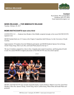 MGMS MATHCOUNTS team wins third