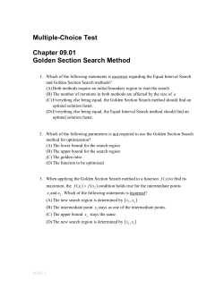 Golden Search Method