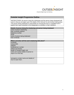 Programme Outline