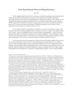 From Actor-Network Theory to Political Economy