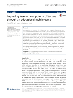Improving learning computer architecture through an educational