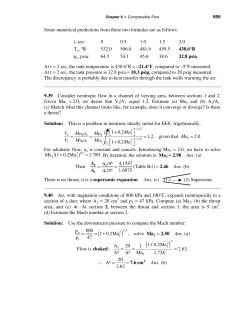 Some numerical predictions from these two formulas are as follows: t