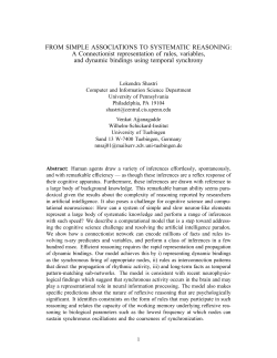 FROM SIMPLE ASSOCIATIONS TO SYSTEMATIC REASONING: A