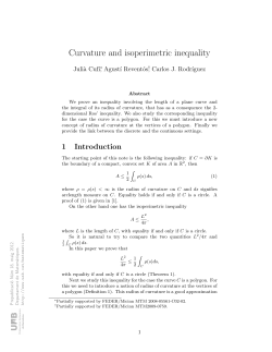 Curvature and isoperimetric inequality
