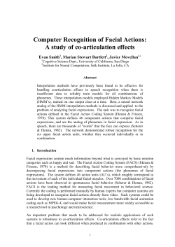 Computer Recognition of Facial Actions