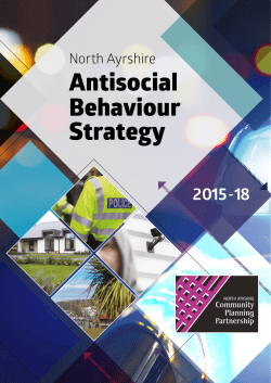 Antisocial Behaviour Strategy