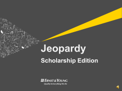 Scholarship Jeopardy - College For Every Student