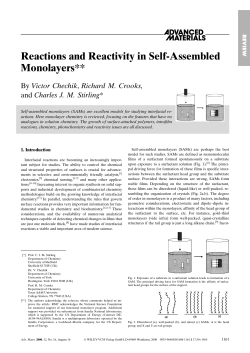 Reactions and Reactivity in Self