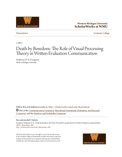 Death by Boredom: The Role of Visual Processing Theory in Written