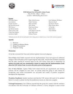 Minutes DSD Reform (Use of Force/IA Action Team) May 10 2016, 3