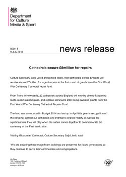 DCMS News Release Template