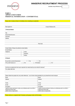 1) Personal Details