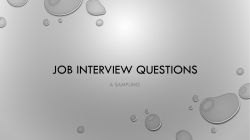 Job Interview Questions