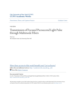 Transmission of Focused Picosecond Light Pulse through
