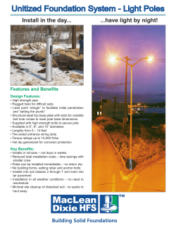 Unitized Foundation System - Light Poles