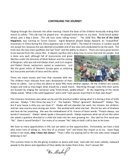 continuing the journey