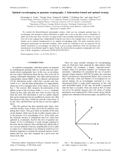 Optimal eavesdropping in quantum cryptography. I. Information