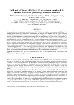 GaSb and InP-based VCSELs at 2.3 &micro;m