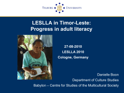 First and second language and literacy acquisition in