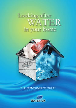 Looking after water in your home