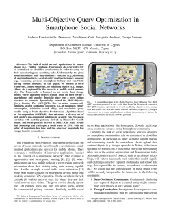 Multi-Objective Query Optimization in Smartphone Social Networks