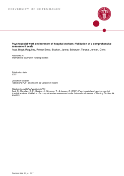 univERsity oF copEnhAGEn