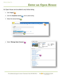Enter an Open House