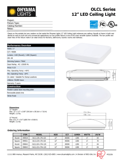 OLCL Series 12” LED Ceiling Light