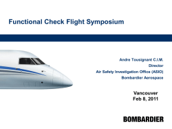 Bombardier Perspective - Flight Safety Foundation