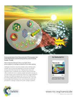 Nanocomposite heterojunctions as sunlight-driven