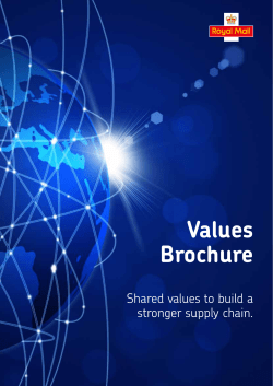 Values Brochure - Royal Mail Group