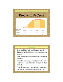 Product Life Cycle