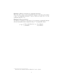 Exercise 1 (Effective operations on computable functions). Show that