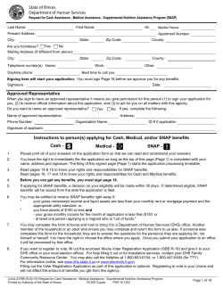 applying for Cash, Medical, and/or SNAP benefits Approv